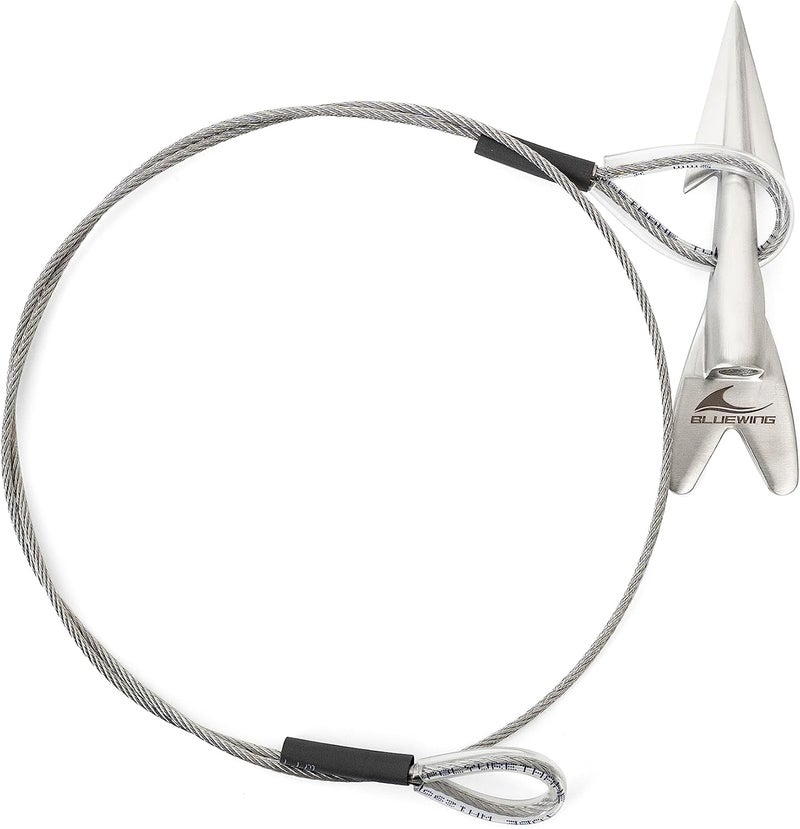 BLUEWING Heavy Duty Harpoon Rigged Dart Head 1pc with 460LB Stainless Steel Wire for Big Game Fishing - Image 1
